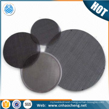 20 mesh 40 mesh plastic extruder stainless steel /black wire mesh filter disc